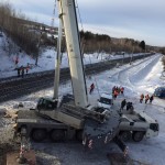 Развертывание базы крана на объект